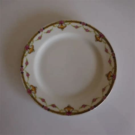 Assiettes Dessert C Ramique Porcelaine Brp Limoges Art Nouveau France