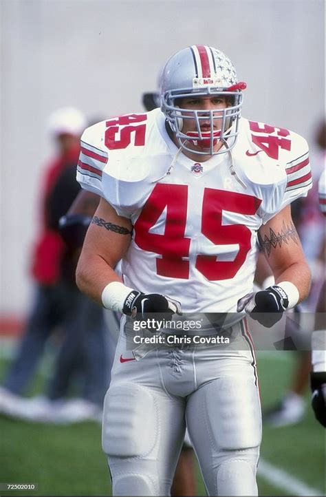 Linebacker Andy Katzenmoyer Of The Ohio State Buckeyes In Action