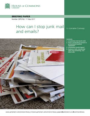 Fillable Online How Can I Stop Junk Mail Fax Email Print PdfFiller