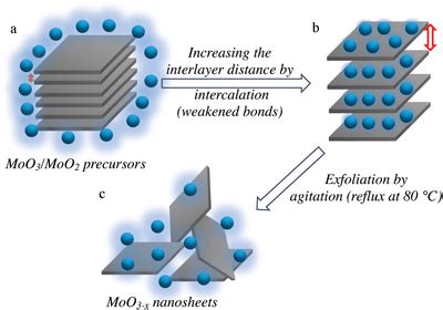 Schematic Presentation Of The Liquid Exfoliation Process Involving