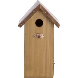 Vogelhuisjes Nestkastje Koolmees Koperen Dak 30 Cm Met Kijkluik