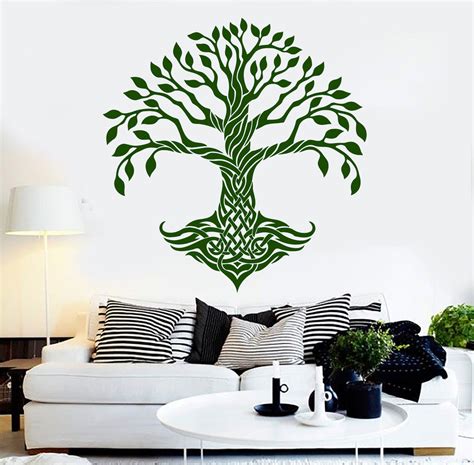 Vinyl Wall Decal Celtic Tree Pattern Ireland Irish Art Decor Stickers ...