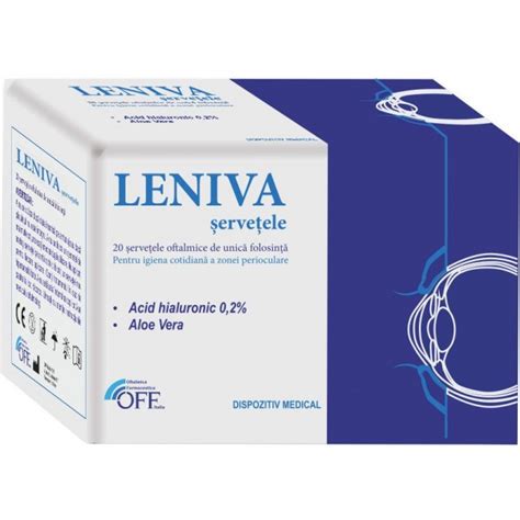 Servetele Oftalmice De Unica Folosinta Leniva 20 Bucati OFFHEALTH