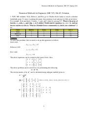 Hw Sol Pdf Numerical Methods For Engineers Me Spring