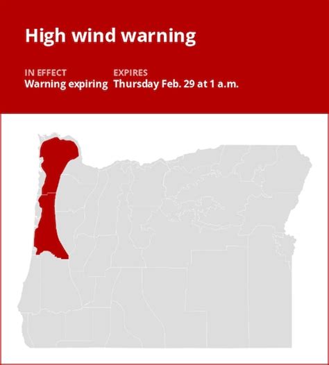 Update High Wind Warning Previously Issued Will Expire At 1 Am