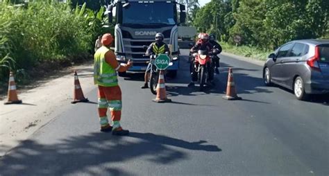 Obras Deixam Tr Nsito No Esquema Pare E Siga Na Br Nesta Semana