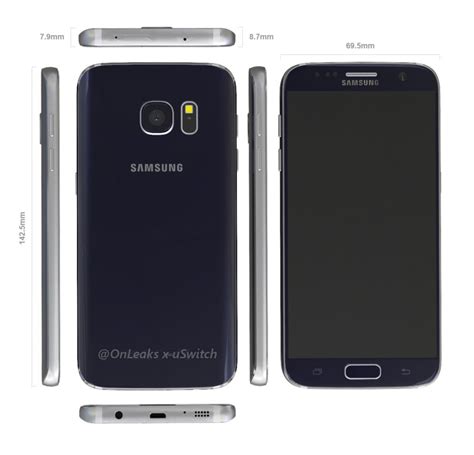 Nuevos Renders Del Samsung Galaxy S7 Basados En Planos CAD Muestran En