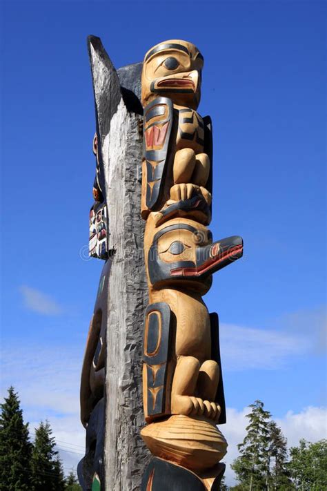 Totem Pole A Totem Pole At Victoria Bc Vancouver Island Canada Ad