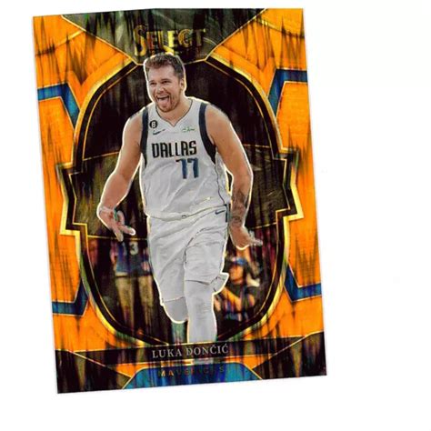 2022 23 SELECT LUKA Doncic Concourse Orange Flash Prizm 51 Mavericks