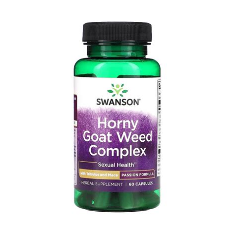 Horny Goat Weed Cu Tribulus Si Maca Swanson 60 Capsule