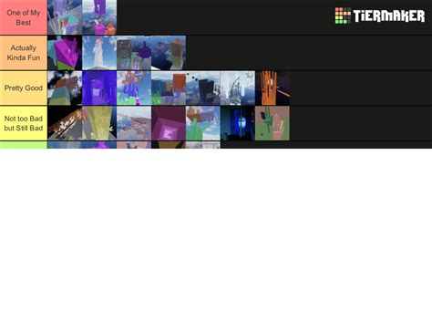 My Fully Finished Towers From Obby Creator Tier List Community