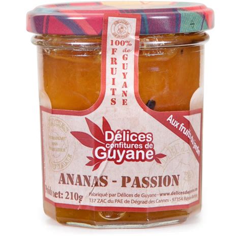 Delices De Guyane Ananas Passion Confiture G Guyane Dominocho