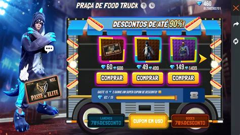 Peguei Tudo Passe Desconto No Free Fire Evento Pra A De Food Truck