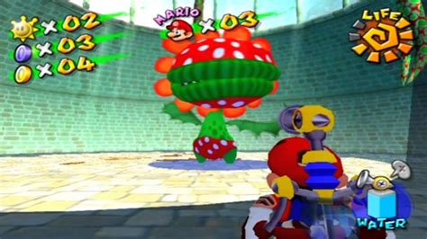 Super Mario Sunshine Playthrough Part 2 Fat Petey Piranha Youtube