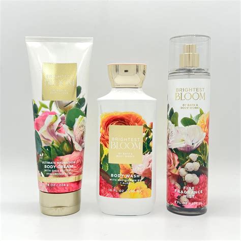 Amazon Brightest Bloom Bath Body 3 Piece Bundle Body Wash