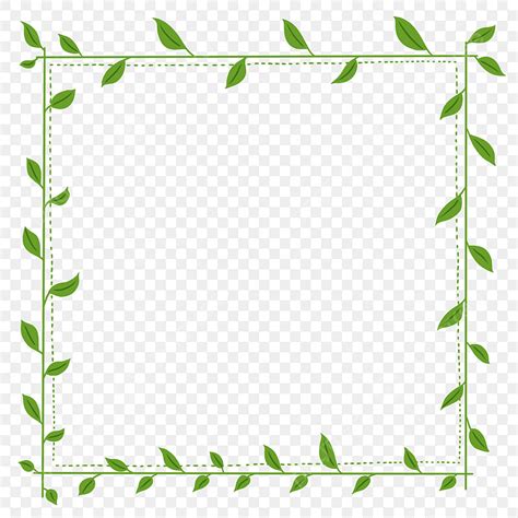 Vine Branches Hd Transparent Branch And Vine Square Border Green