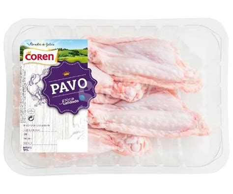 Coren Bandeja De Alitas De Pavo Sin Punta Gramos Aproximados