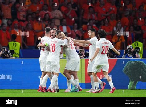 Samet Akaydin Of Turkiye Celebrates The 0 1 With His Teammates During