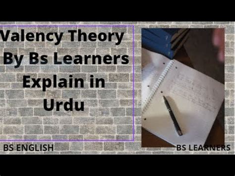 Valency Theory In Semantics Explain In Urdu By Bs Learners Youtube