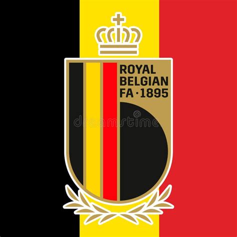 Belgium Football Federation Logo with National Flag Editorial Photography - Illustration of male ...