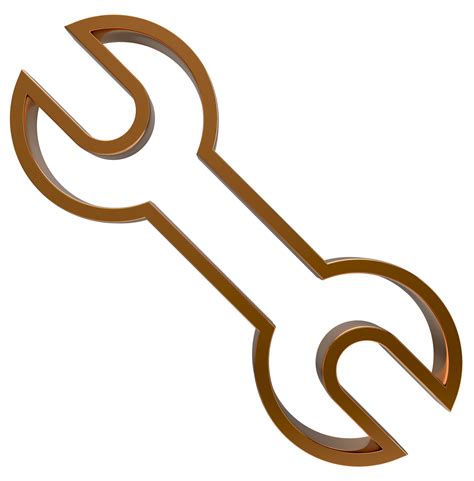 3d Spanner Icon On Transparent Background 16774646 Png