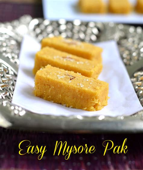 Easy Mysore Pak Recipe 3 Minutes Microwave Sweet Recipes Chitras