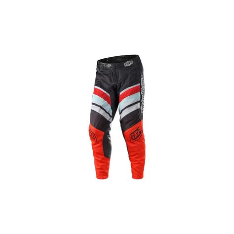 Troy Lee Designs Gp Air Warped Charcoal Orange Pants