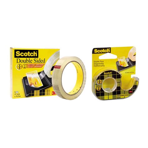 3M Dvipusė lipni juosta SCOTCH 665 12 mm x 23 m skaidri modelis 3M