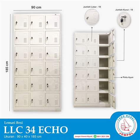 Jual Lemari Besi Llc Echo Import Locker Tingkat Loker Pakaian