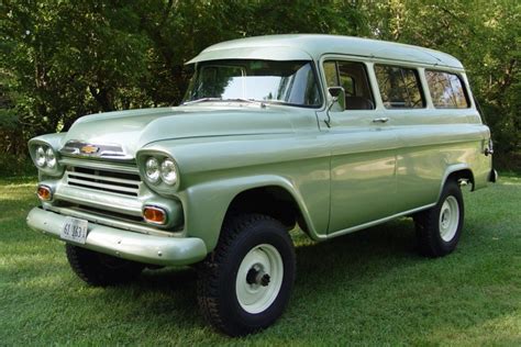 1959 Chevrolet Carryall Suburban Napco 4x4 For Sale On Bat Auctions