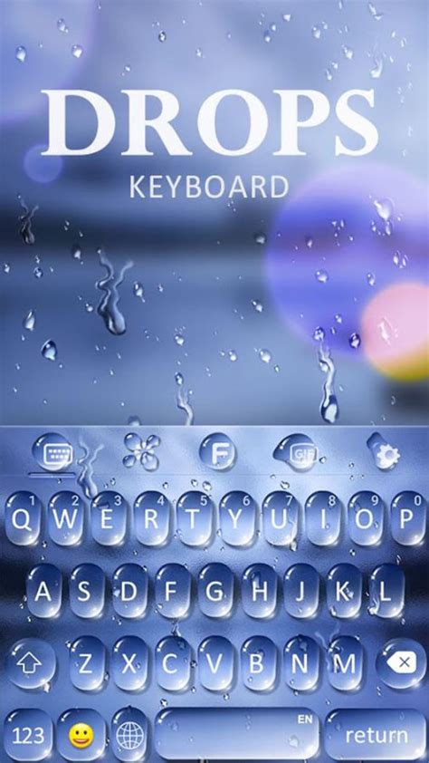 Android Için Water Drops Theme Keyboard Theme For Android Apk İndir