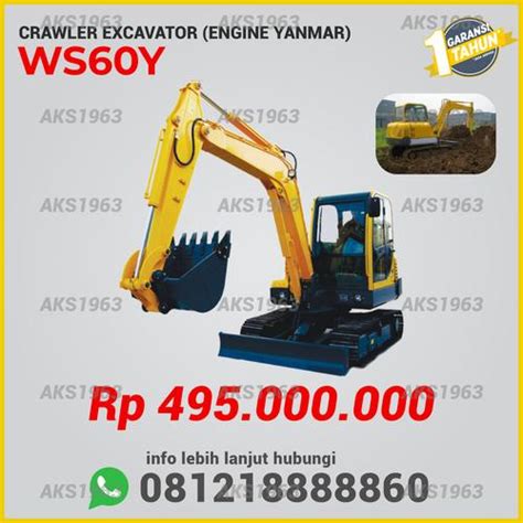 jual alat berat crawler excavator konstruksi backhoe beko