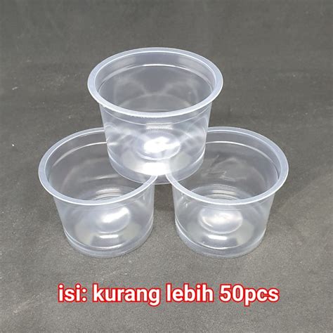 Jual Cup Gelas Ice Cream Pudding Plastik Bening 65 ML Jakarta