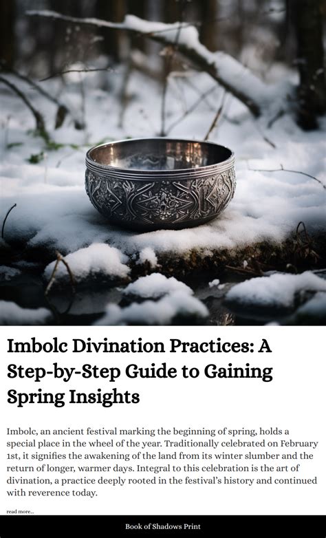 Imbolc Divination Practices A Step By Step Guide To Gaining Spring