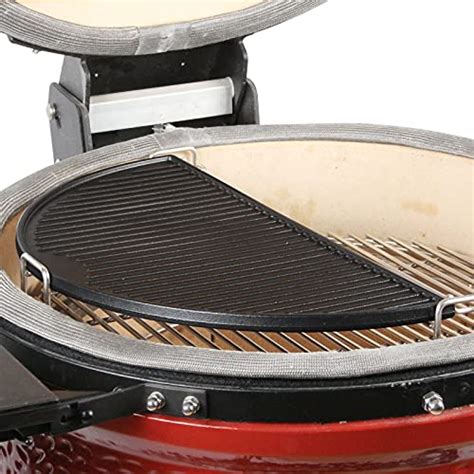 Kamaster Half Moon Cast Iron Reversible Griddle For Large Big Green