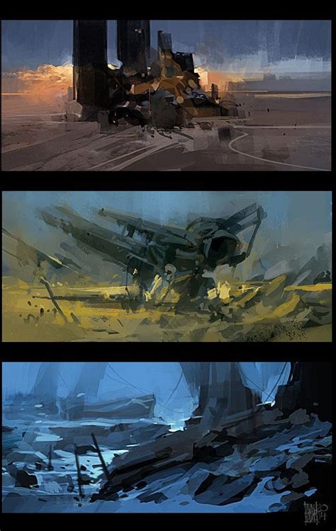 Color Sketches Arash Radkia Concept Art Landscape Concept Digital