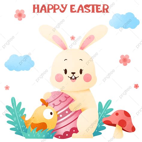 Easter Bunny Png Picture Easter Beige Cartoon Bunny Easter Cartoon