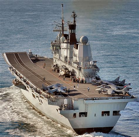 R Hms Ark Royal Invincible Class Aircraft Carrier Navy