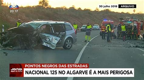 Nacional 125 No Algarve é A Mais Perigosa Do País Reportagem Sic