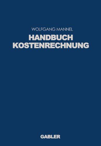 『handbuch Kostenrechnung』｜感想・レビュー 読書メーター