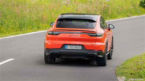 Porsche Cayenne Turbo Coupe My Color Lava Orange Rear