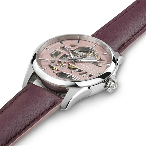 Orologio Hamilton Jazzmaster Skeleton Lady Quadrante Rosa 36 Mm H32265870