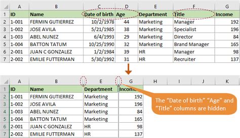 Ocultar columnas en Excel guía completa con 8 métodos