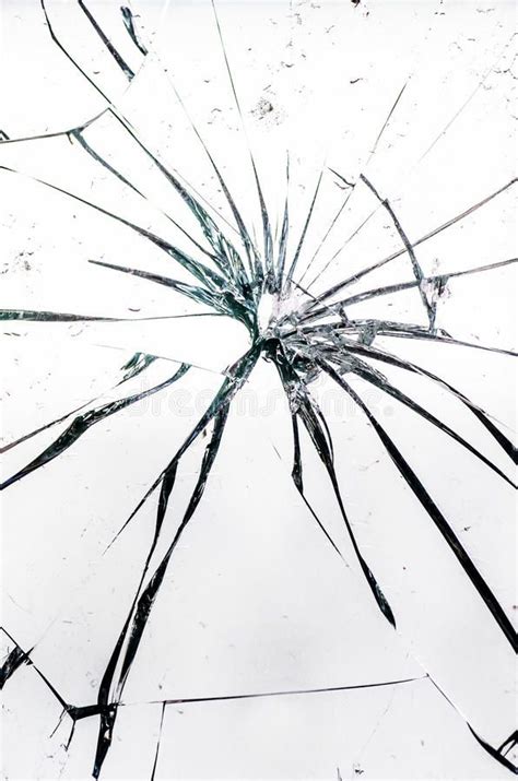 Broken Glass Stock Photo Image Of Demolished White