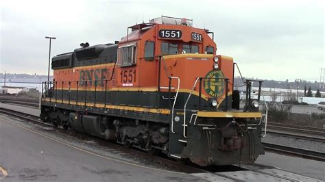 Bnsf Sd9 1551 Idling 1 22 14 Youtube