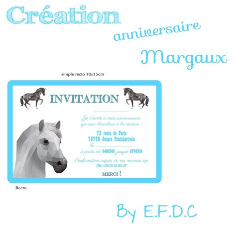 Arriba Imagen Carte Invitation Anniversaire Cheval Fr