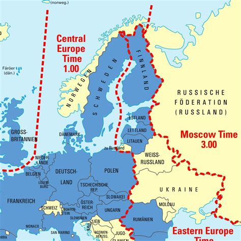 Europe Time Zones Maps And Directions At Hot Map