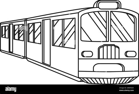 Passenger Train Clipart Black And White