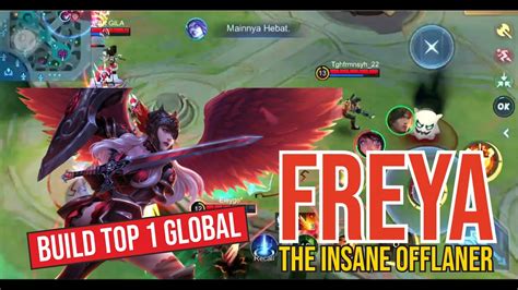 Monster Offlane Freya Insane Build Top Global Freya Mlbb Youtube