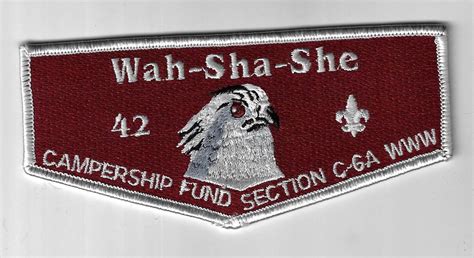 OA 42 Wah Sha She Campership Fund Section C 6A Flap LGY Bdr PAT 2222